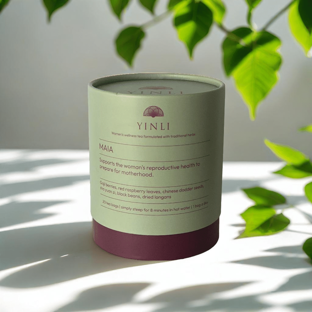 MAIA herbal tea for fertility — TCM doctor-formulated women's blend by Yinli Wellness UAE